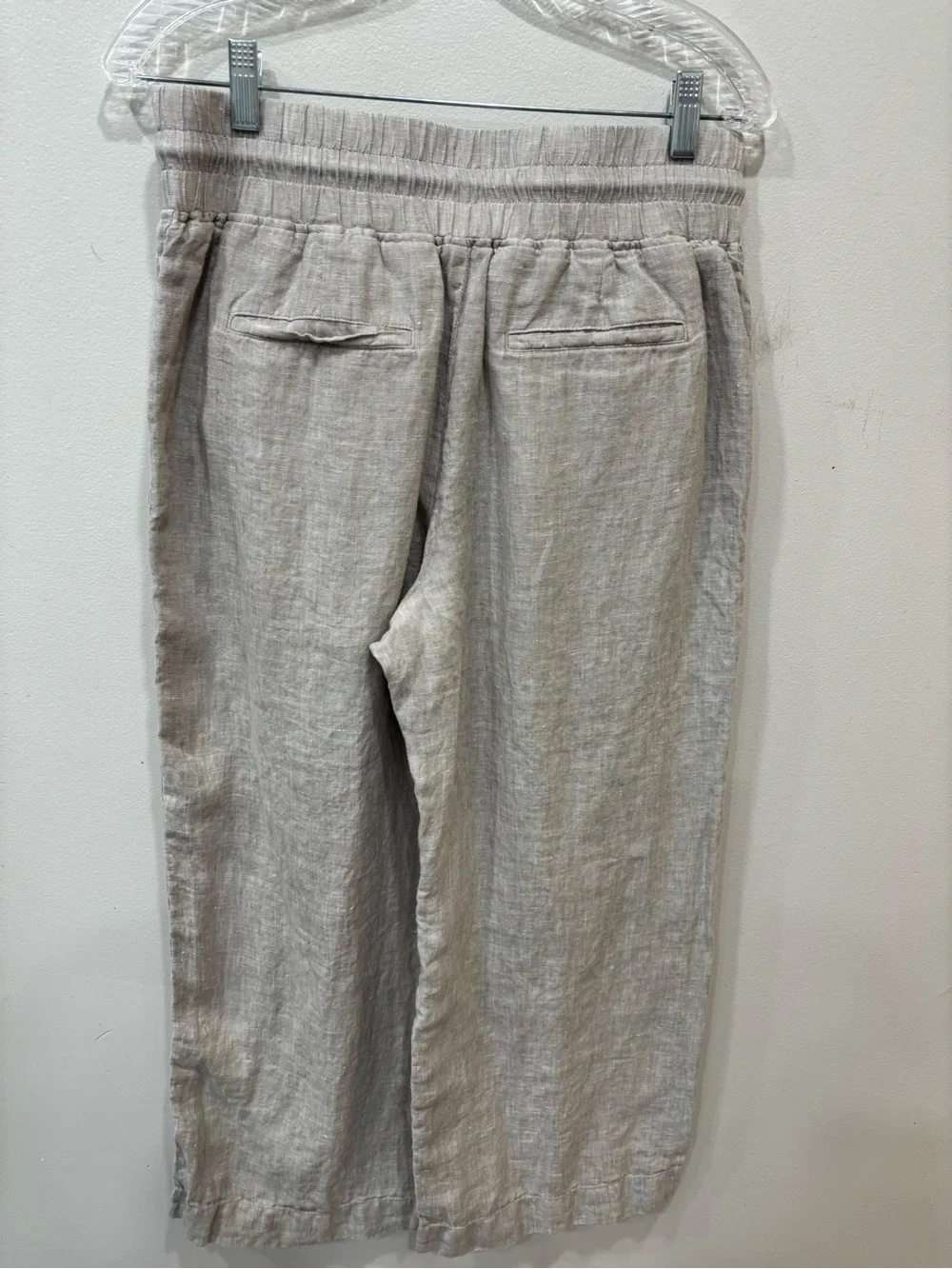 Quince Linen Wide Leg Pull On Drawstring Pants Women’s Size Medium